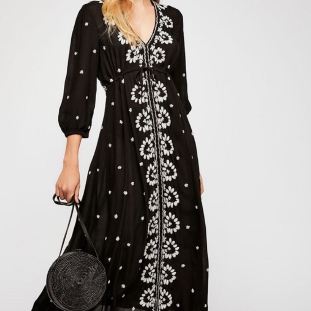 Free People Embroidered Fable Dress